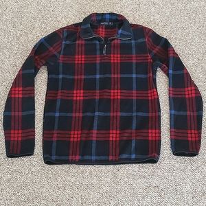 Nautica warm plaid fleece top